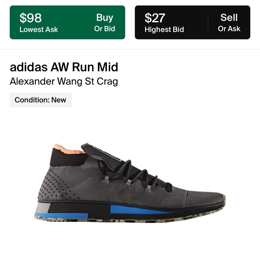 Alexander Wang x Adidas Run Mid End of Summer Clearance